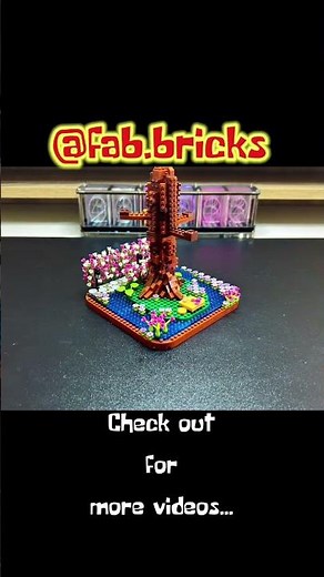 SAKURA TREE Micro Brick Set [SpeedBuild] #howtomake #howtobuild #howtobuildlego #sakurtree #shorts