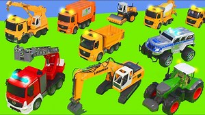 125K views · 1.9K reactions | Fire Truck, Excavator, Police Cars, Concrete Mixer, Dump Trucks & Tractor RC Toy Vehicles for Kids. | Anna's Toys Review | Facebook