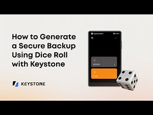 How to Generate Seed Phrase Using Dice Roll on Keystone