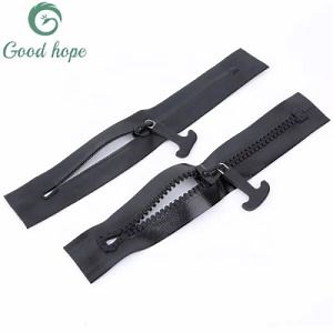 [Hot Item] Eco-Friendly Black Plastic Resin Giant Heavy Duty Big Teeth, 100% Airtight Waterproof Zipper for Inflatable Kayak Life Jacket