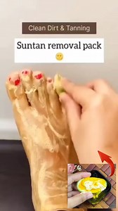 Clean Feet Dirt & Tanning | Neck & Feet Whitening Pack, Most Easy Padicure At Home #suntan #padicure #handwhitening #skinbrightening #fbreels #fbreelsfypシ゚ #reelschallenge | Divine Beauty Tips