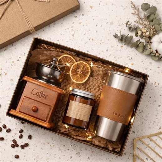 Unique Coffee Lovers Gift Box for Dad, Fathers Day Coffee Set With Manual Grinder, Personalized Coffee Gift for Husband, Birthday Gift Him - Etsy