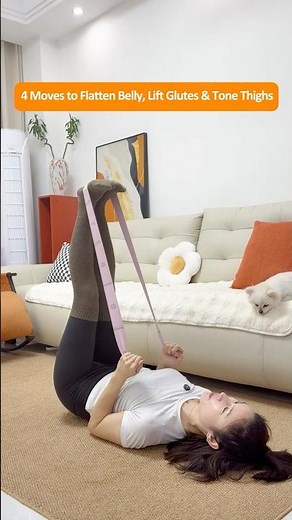 Flatten Your Stomach, Sculpt Glutes & Thighs, and Reduce Hip Dips with 4 Band Moves