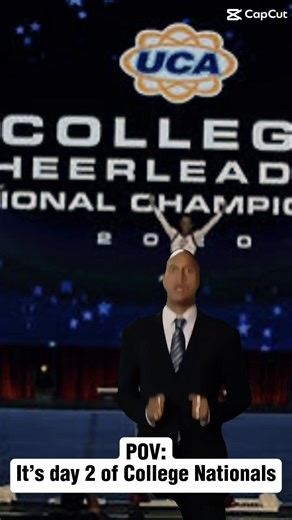 HERE WE GOOOOOO📣 #cheerleading #fyp #foryoupage #collegecheerleading #collegedance