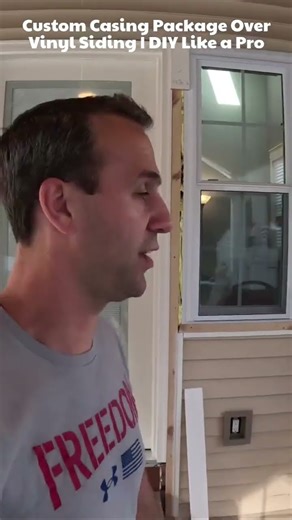 Upgrade Your Home: DIY Custom Casing Over Vinyl Siding #HomeImprovement #DIYPro