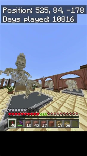 Bedrock Survival Realm Build Progress: big chunk of right wall done #minecraft #survival #bedrock