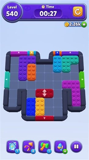 COLOR BLOCK JAM LEVEL 540 Part 3/3 #colorblockjam #colorblocks #colorwheel