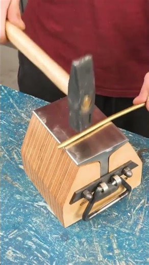 DIY Rail Track Anvil: Turning Old Steel Into a Masterpiece... #Shorts #quickfixlab10