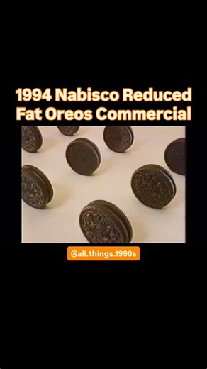 Your Nostalgia Fix for the 90s on Instagram: "1994 Nabisco Reduced Fat Oreos Commercial #90snostalgia #allthings90s #ilovethe90s #1990s #90skid #90sstuff #allthings1990s #90s #90skids #90sthings #90swasthebest #90scommercials #90scommercial #1994 #nabisco @nabiscosnacks #oreos @oreo #reducedfat #oreoscommercial #reducedfatoreos #reducedfatoreoscommercial"