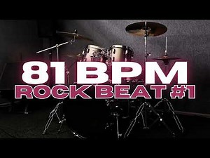 81 BPM - Rock Drum Beat - Loop 1