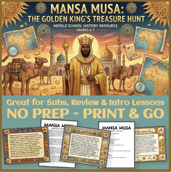 MANSA MUSA SCAVENGER HUNT Mali Empire West Africa Islam Timbuktu Mecca 6-7