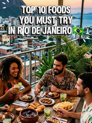 Top foods to try in Rio de Janeiro Brazil travel food guide.🇧🇷🔥