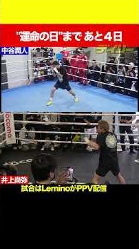 【あと４日】井上尚弥vs中谷潤人 シャドーを並べてみた