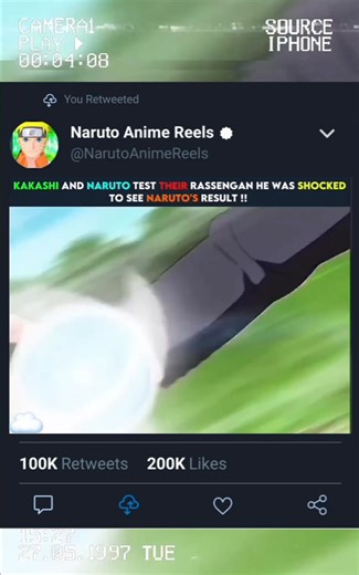 Kakashi and Naruto Test Their Rasengan He Was Shocked to see Naruto's Result | Naruto Anime Reels
