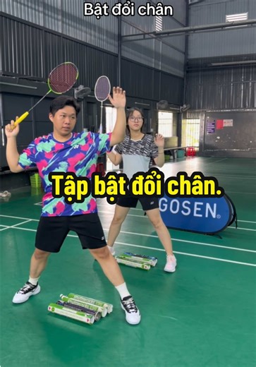 Tập bật đổi chân. #btsport #cầulông #Badminton #thethao