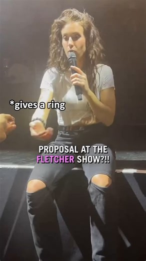 fletcher on Instagram: "This was such a special moment 🥹 #fletcher #music #concert #wlw #tour #live #proposal"