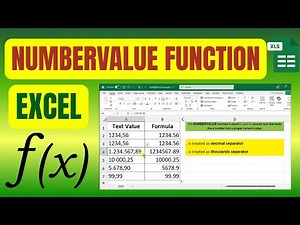 How To Use NUMBERVALUE Function In Excel #excel #exceltips #exceltricks