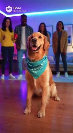 Golden Groove: Viral Dog Dance Party Performance | Moonwalk & Cha-Cha in 8K #dogjumping