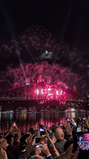 Sydney Harbour Bridge Erupts in New Year's Eve Fireworks
