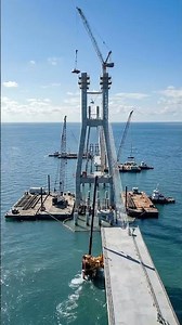Ocean Megabridge Transformation 🌉🌊 | From Open Sea to Engineering Wonder