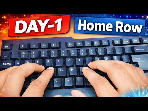 English Typing Course - DAY 1 || Free Typing ⌨️ Lessions 🔥 || Touch Typing Course || ‪@gyangaotak‬