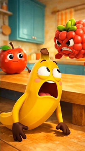 Chhoti Rasbhari Ka Gussa 😤🍓 | Funny Fruit Story #shorts