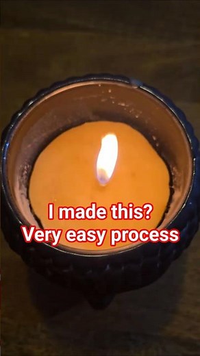 How to make A beeswax candle using honeycomb from the beehive!