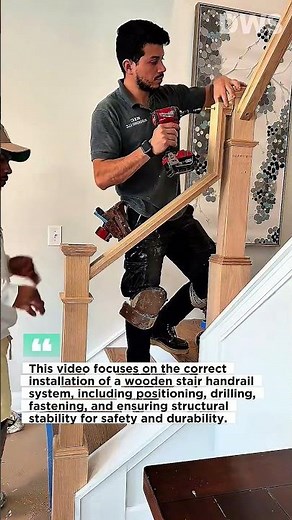 How to Install a Wooden Stair Handrail and Newel Post | Step-by-Step DIY Guide