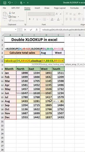 🚀 DOUBLE XLOOKUP in Excel | The Ultimate Lookup Formula You Need! #ExcelShorts