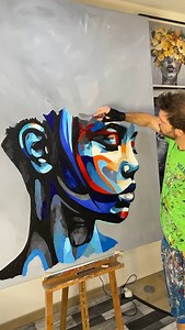 17K views · 4.7K reactions | One of my largest commissions so far. The client wanted this huge painting based on one of my previously sold artworks. I’m glad the client doesn’t live too far away from me here in Germany, because shipping this giant piece overseas would be a struggle. I’m off to hire a van  Let me know what you think of this piece. | Jack Mason Art | Facebook