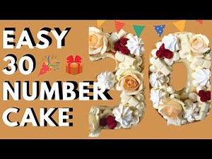 HOW TO MAKE A NUMBER CAKE I SPONGE NUMBER CAKE I 30TH BIRTHDAY CAKE IDEAS I BAKER LIKE ANITA