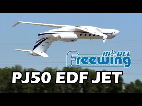 RC Gulfstream！Freewing PJ50 Twin 70mm EDF Jet ，飞翼模型湾流像真机开箱和特技飞行测评