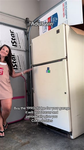 Revamp Your Garage with a Retro 1990s Fridge