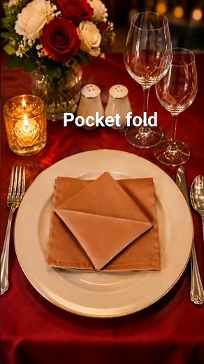 Easy Pocket Napkin Fold Tutorial (Step by Step)