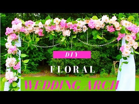 DIY Wedding Arch Tutorial | DIY Floral & Crystals Wedding Arch (Indoor/Outdoor)