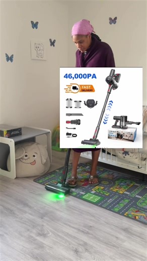 Prasky Cordless Vacuum Cleaner Klappbar&Self-Standing 46KPA Bodensauger mit Ladestation & wechselbarem Akku Intelligenter Warnmodus & 1,5L Mülleimer für Zuhause/Tierhaare/Teppich/ So powerful wireless vacuum cleaner #tiktokshop #tiktokmademebuyit ##salesdeall