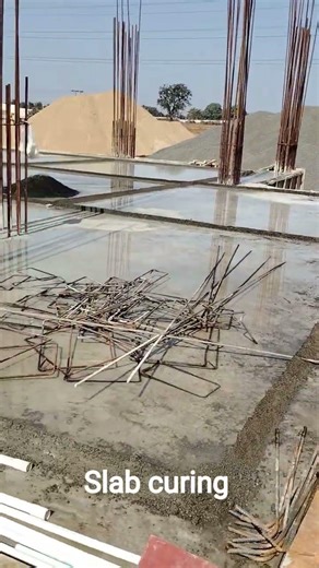 slab curing #slab #curingprocess #buildingconstruction #construction #civilengineering