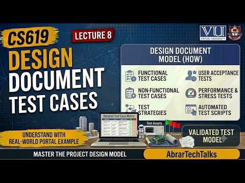 CS619 Test Cases Tutorial | Software Testing | Design Document Lecture 8