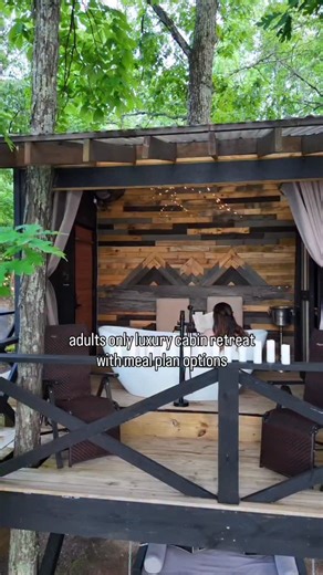 A private gated adults only cabin retreat with in-cabin catering?! 🤯 Nowhere else will you find a place like Hiwassee River Retreat: Luxurious modern cabins for couples Riverfront or Wooded seclusion Couples Massage Treetop Soaking Tub Full board meal options And more! #honeymoon #anniversary #romantic #tennessee #travel #romanticgetaway #chattanooga #couplestravel #couplegoals #marriage #vows #airbnbexperience | Hiwassee River Retreat