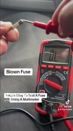 A Quick And Simple Way To Test A Fuse Using Continuity On A Multimeter! #electrical #fuse #fyp