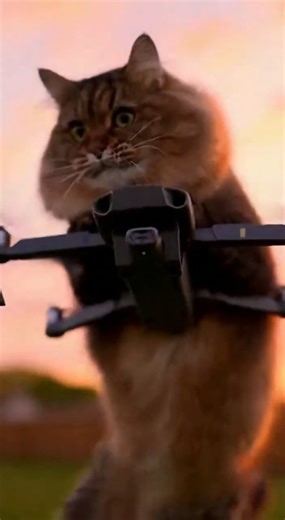 This Cat Jumped on a Drone And Took Off! 😹 Viral Cat Drone Clip