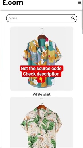 🚀 HTML CSS E Commerce Website Source Code #coding