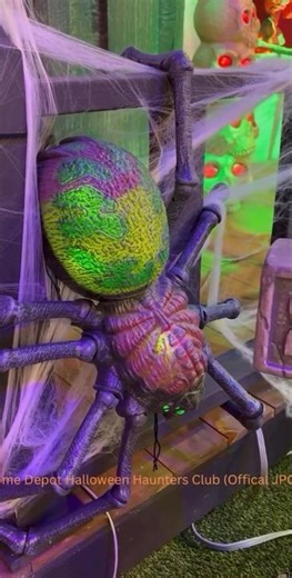 FIRST LOOK! 2026 Ultra Posable Spider Prop Home Depot Halloween #homedepothalloween #shortvideo