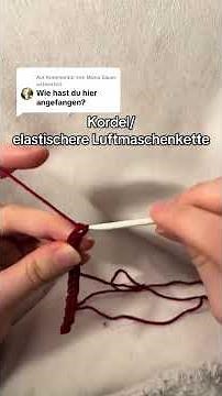 Kordel häkeln #crochet #häkeln #tutorial