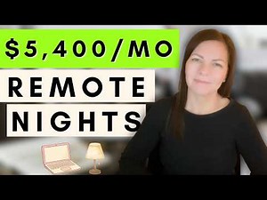 4 Real Remote Jobs You Can Do At Night (Work From Home)