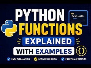 Python Functions Explained with Examples | Python Tutorial for Beginners