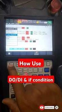 how do use DO/DI, Pulse & If condition in #Fanuc #Robot