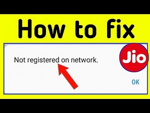 how to fix jio sim not registered on network | fix not registered on network problem