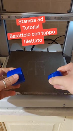 Tutorial per Barattolo con Tappo Filettato in Stampa 3D