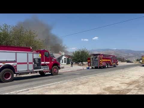 08/13/2025 Pahrump Home Collapses During Fire